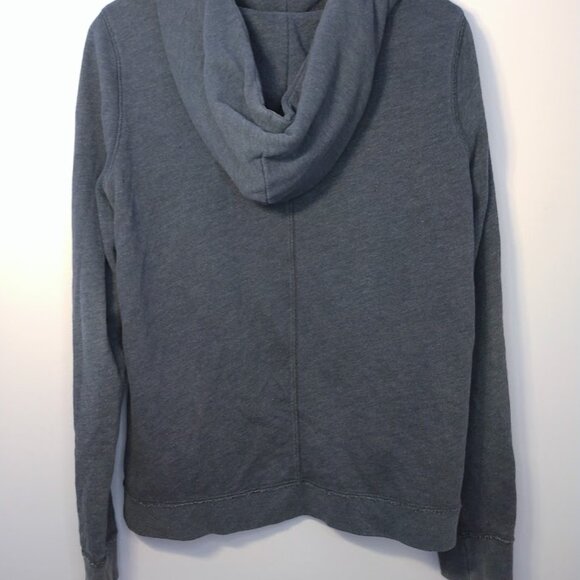 Abercrombie & Fitch Hoodie Size Medium Funnel Neck Navy Blue Soft Worn-in *SPOTS - Picture 5 of 15